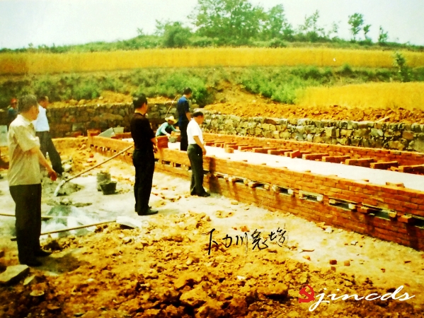 王内贵（左二）在泽州县下犁川村指导群众修建养兔场_conew1.jpg